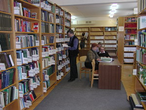 Читальный зал библоитеки ИБВВ РАН